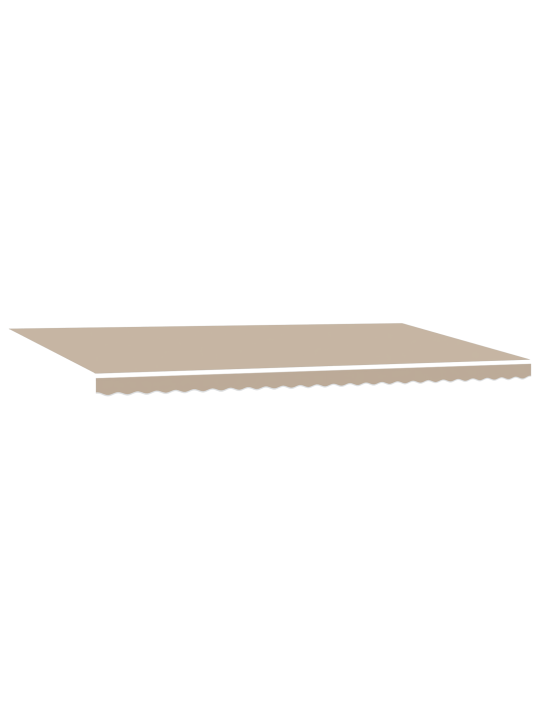 Automatická zasouvací markýza s led béžová 600x300 cm, náhradní látka pro markýzu 6x3 m béžová