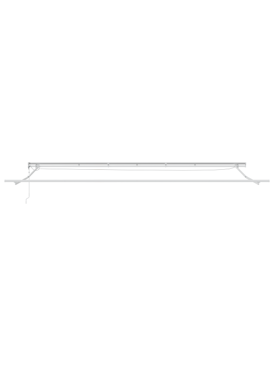 Automatická zasouvací markýza s led béžová 600x300 cm, náhradní látka pro markýzu 6x3 m béžová