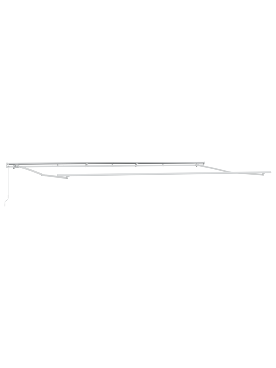 Ruční výsuvná markýza bílá 600x300 cm, náhradní tkanina pro markýzu 6x3 m bílá