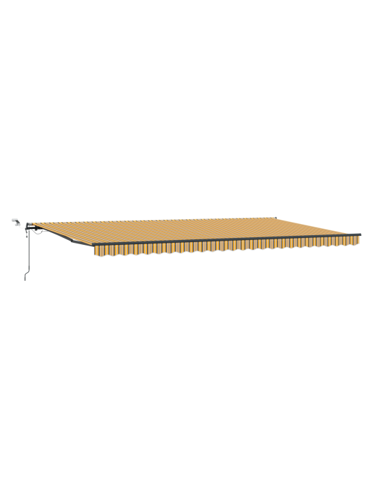 Automatická zasouvací markýza s led pruhy 600x350 cm