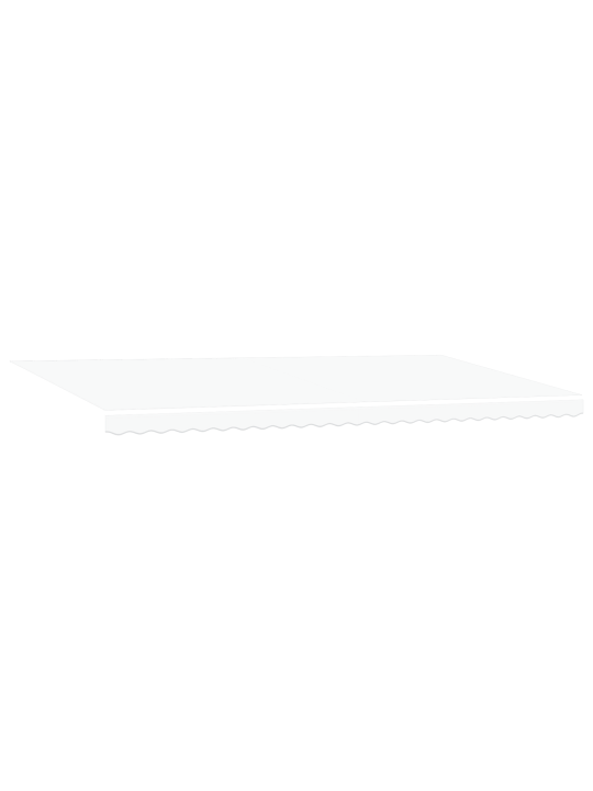 Automatická výsuvná markýza s led bílá 600x350 cm, náhradní tkanina pro markýzu 6x3,5 m bílá