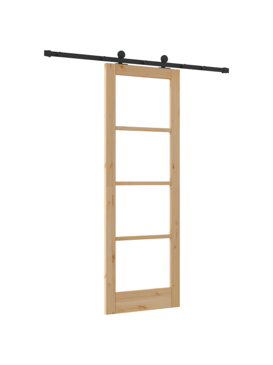 Posuvné dveře s hardwarem 'orkdal'masivní dřevo a sklo, interiérové dveře se sklem 'orkdal'73,5x211x4 cm masivní dřevo borovice
