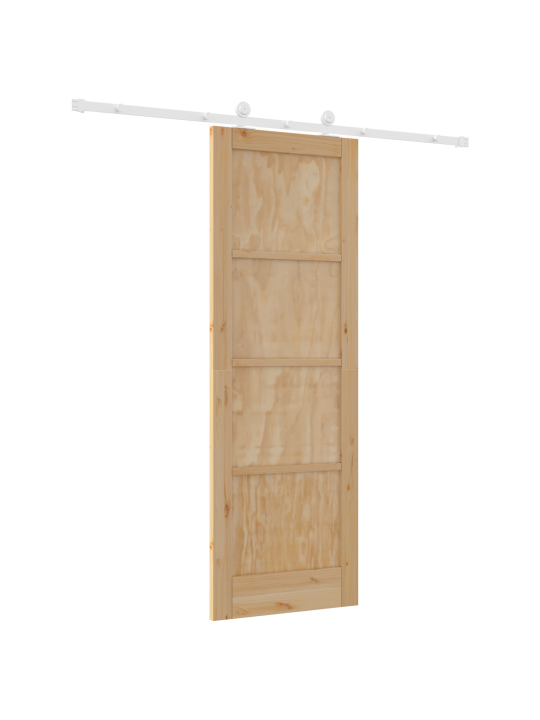 Posuvné dveře s hardwarovou sadou 'orkdal'z masivního borového dřeva, vnitřní dveře 'orkdal'73,5x211x4 cm z masivního borového dřeva