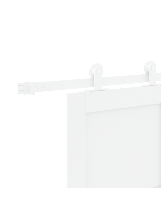 Bílé posuvné dveře s hardwarem 'orkdal'z masivního borovicového dřeva, vnitřní dveře 'orkdal'bílé 78x202x4 cm z masivního borovicového dřeva