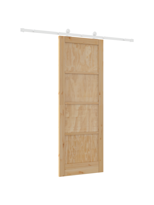 Posuvné dveře s hardwarem 'orkdal'ze solidního borového dřeva, vnitřní dveře 'orkdal'78x211x4 cm ze solidního borového dřeva