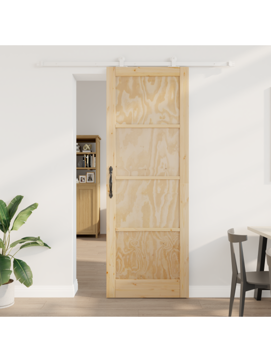 Posuvný dveře s hardwarem 'orkdal'masivní dřevo borovice, vnitřní dveře 'orkdal'83x232x4 cm masivní dřevo borovice