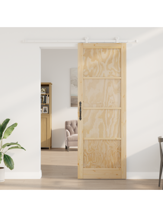 Posuvný dveře s hardwarem 'orkdal'masivní dřevo borovice, vnitřní dveře 'orkdal'83x232x4 cm masivní dřevo borovice