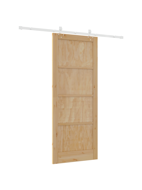 Posuvné dveře s hardwarovou sadou 86x211 cm masivní borovice