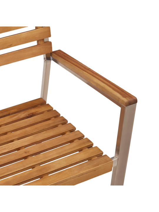 Stohovatelné zahradní židle 6 ks 54,5x56x89 cm z masivního akáciového dřeva