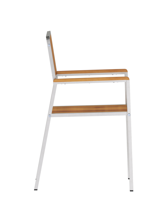 Set stohovatelných zahradních židlí 6 ks 54,5x56x87 cm z masivního akáciového dřeva, stohovatelné zahradní židle 2 ks z masivního akáciového dřeva a kovu, stohovatelné zahradní židle 4 ks z masivního akáciového dřeva a kovu