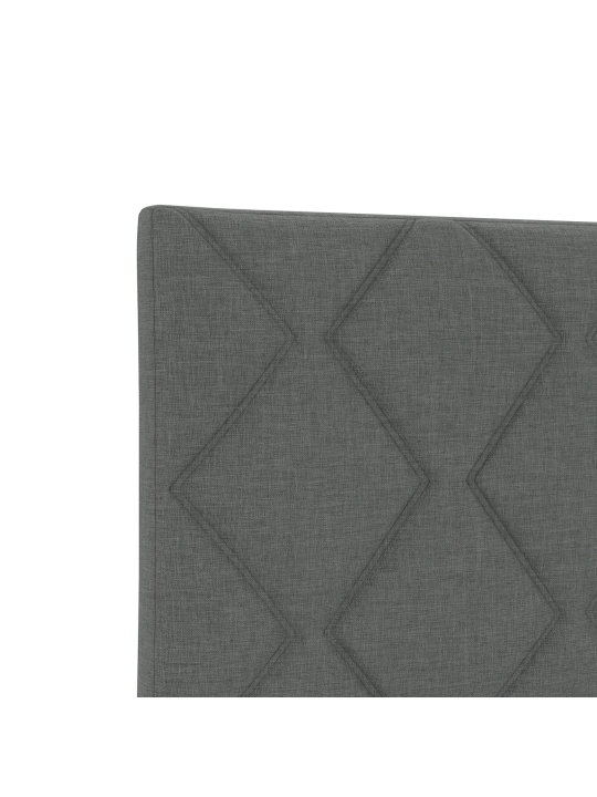 Čelo postele s designem diamantových bloků tmavě šedé 90 cm textilie