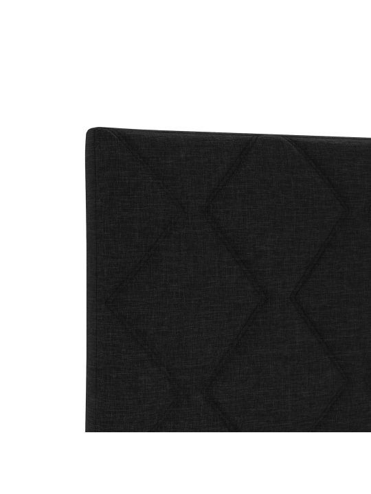 Čelo postele diamantové bloky design černé 90 cm tkanina