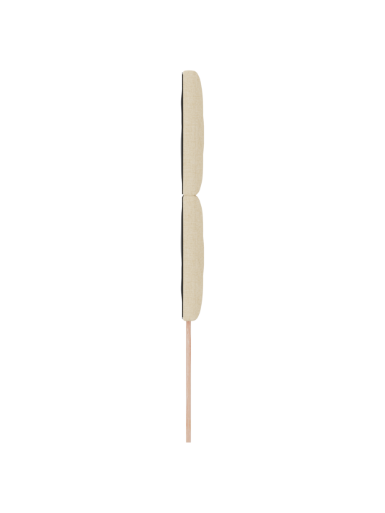 Čelo postele s diamantovými bloky krémové 90 cm tkanina