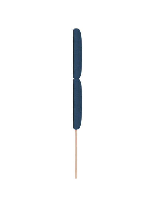 Čelo postele s diamantovým vzorem v modré 90 cm tkanina