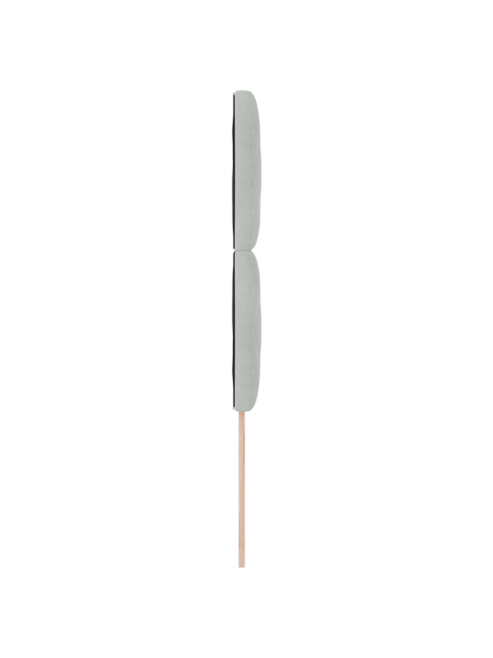 Čelo postele design diamantových bloků světle šedé 90 cm sametové