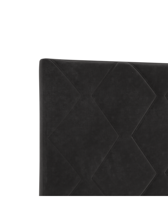 Čelo postele diamantový blok černý 90 cm samet