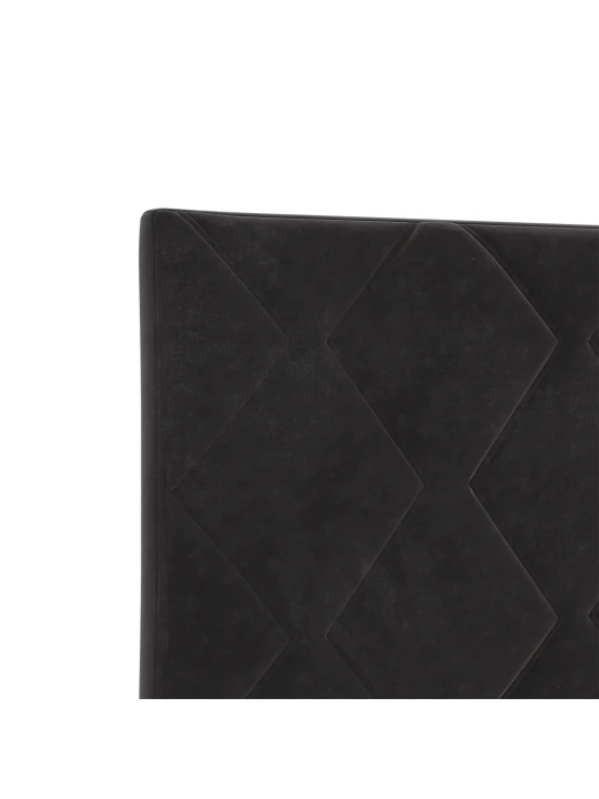 Čelo postele diamantový blok černý 90 cm samet