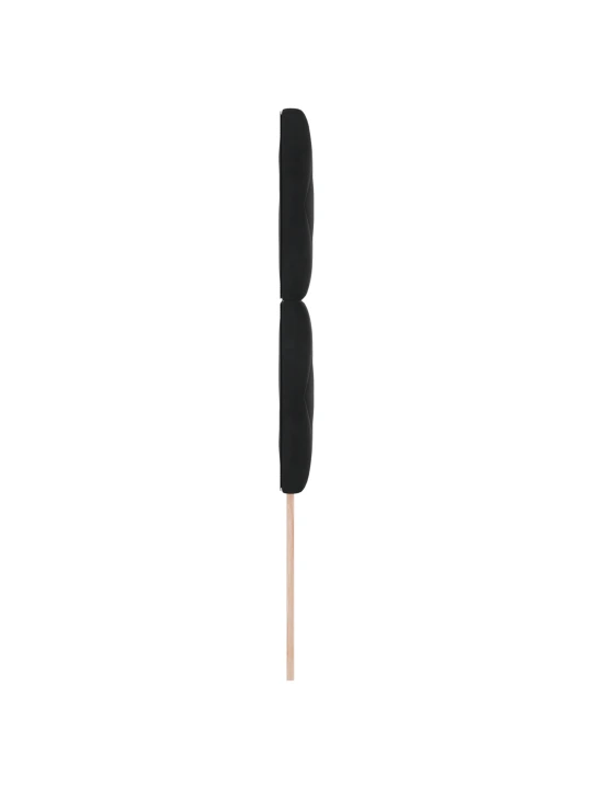 Čelo postele diamantový blok černý 90 cm samet