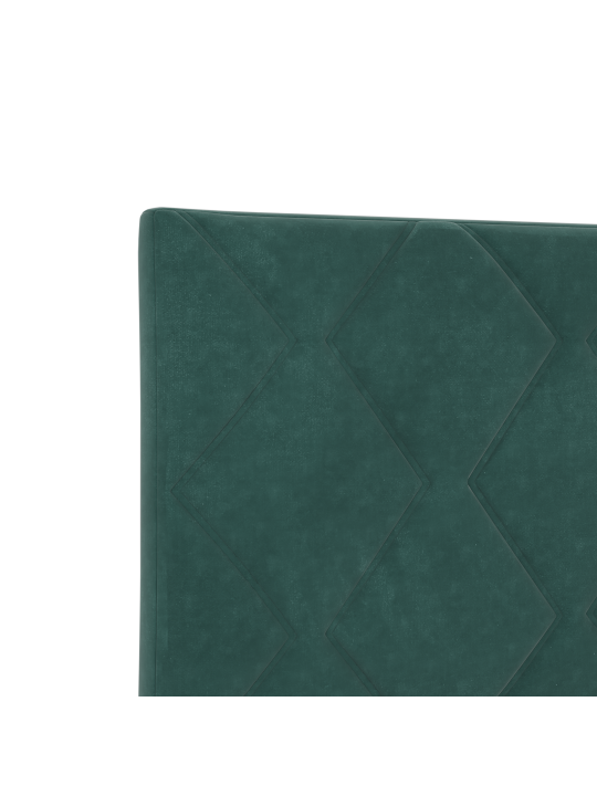 Čelo postele diamantové bloky tmavě zelené 90 cm sametové