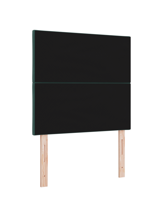 Čelo postele diamantové bloky tmavě zelené 90 cm sametové
