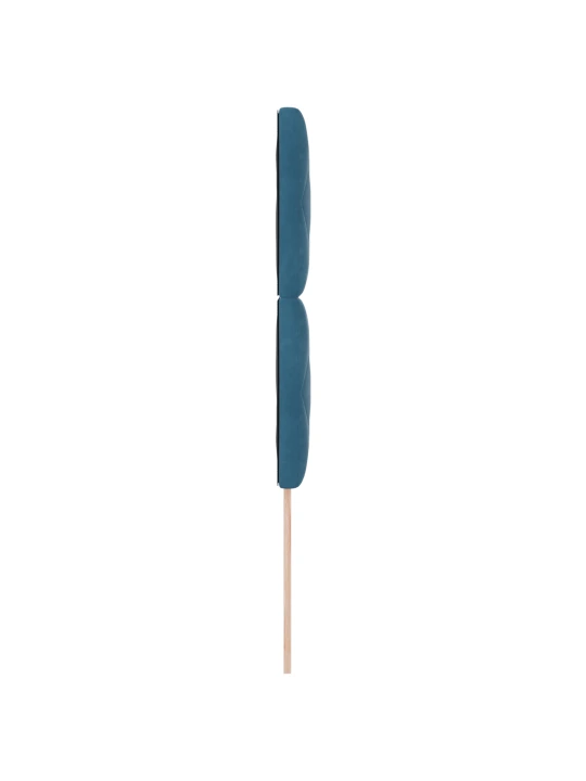 Čelo postele s diamantovým blokem designu tmavě modré 90 cm sametové
