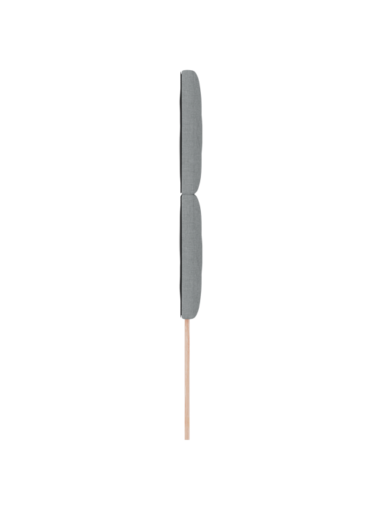 Čelo postele design s diamantovými bloky světle šedé 100 cm tkanina