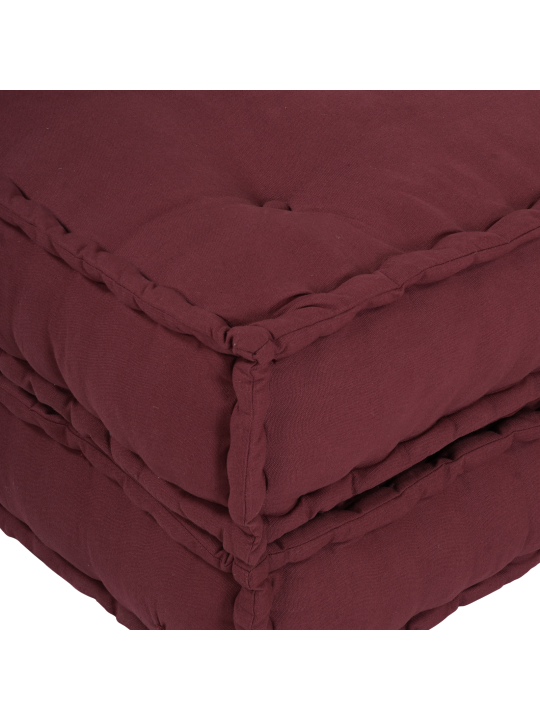 Modulární poufy 2 ks maroon textilie