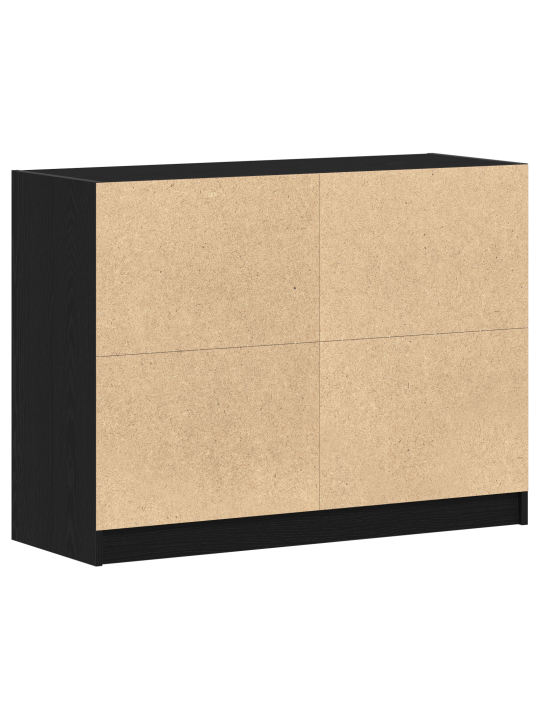 Komoda černý dub 102x37x75,5 cm dřevěný materiál
