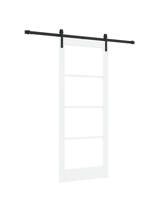 Posuvný dveře s hardwarem 'orkdal'bílý masivní dřevo & sklo, vnitřní dveře se sklem 'orkdal'bílý 83x202x4 cm