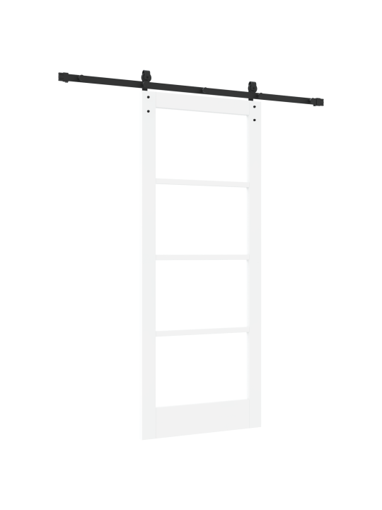 Posuvný dveře s hardwarem 'orkdal'bílý masivní dřevo & sklo, vnitřní dveře se sklem 'orkdal'bílý 83x202x4 cm