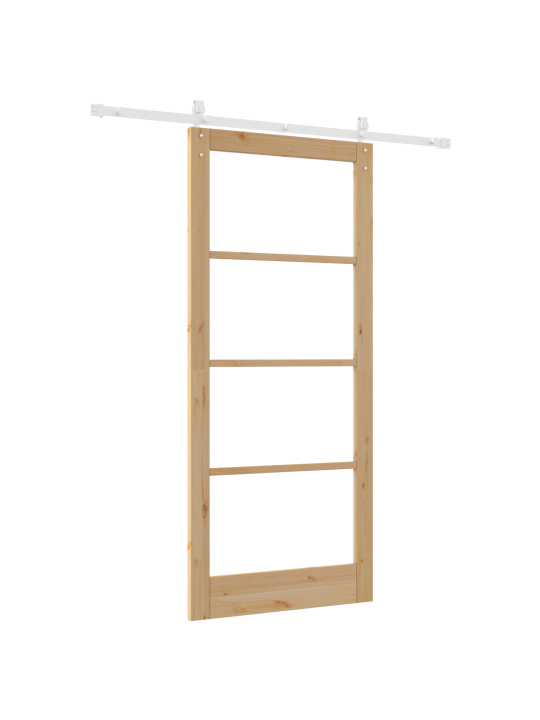 Posuvné dveře s hardwarem 'orkdal'masivní dřevo a sklo, interiérové dveře se sklem 'orkdal'93x211x4 cm masivní dřevo borovice