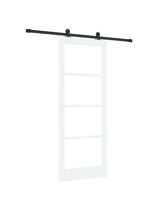 Posuvné dveře s hardwarem 'orkdal'bílá masivní dřevo a sklo, interiérové dveře se sklem 'orkdal'bílá 83x211x4 cm