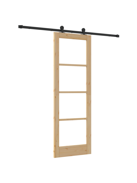 Posuvné dveře s hardwarem 'orkdal'masivní dřevo a sklo, interiérové dveře se sklem 'orkdal'73.5x211x4 cm masivní dřevo borovice