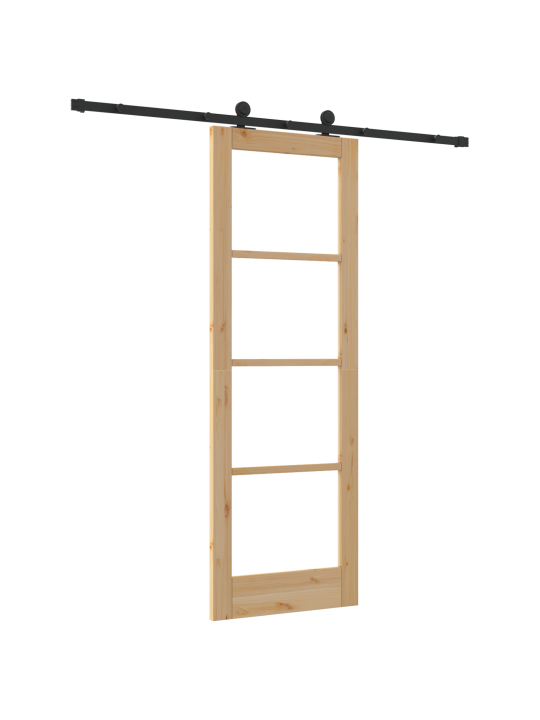 Posuvné dveře s hardwarem 'orkdal'masivní dřevo a sklo, interiérové dveře se sklem 'orkdal'73.5x211x4 cm masivní dřevo borovice