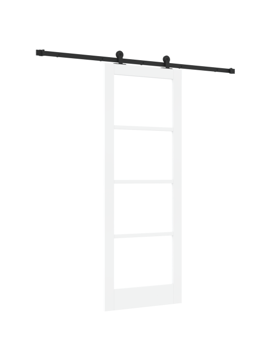 Posuvné dveře s hardware 'orkdal'bílé masivní dřevo a sklo, vnitřní dveře se sklem 'orkdal'bílé 78x211x4 cm