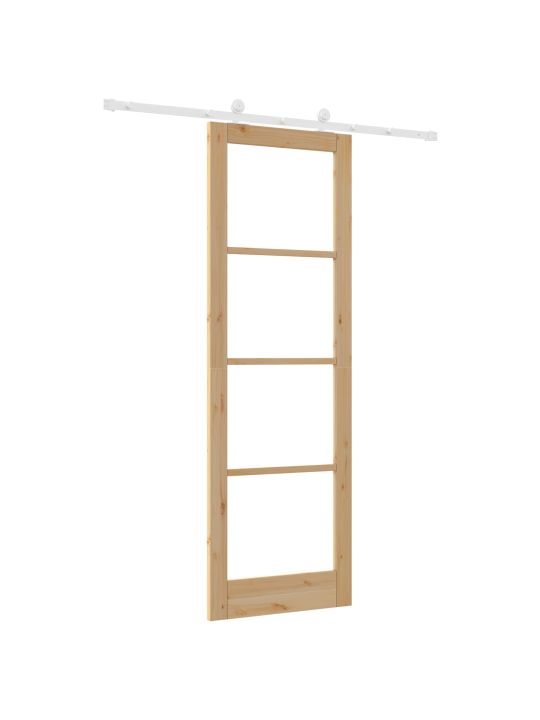 Posuvné dveře s hardwarem 'orkdal'masivní dřevo a sklo, interiérové dveře se sklem 'orkdal'78x232x4 cm masivní borové dřevo