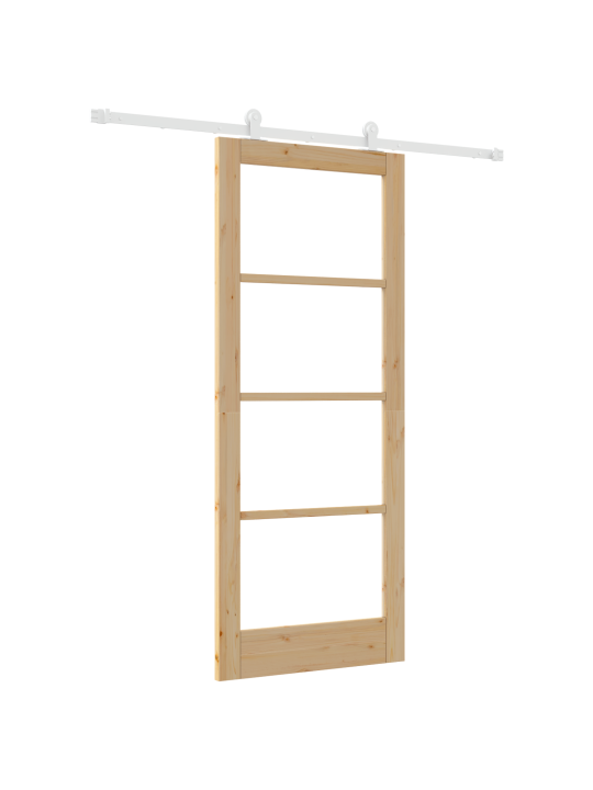 Posuvný dveře s hardwarem 'orkdal'masivní dřevo se sklem, vnitřní dveře se sklem 'orkdal'83x202x4 cm masivní borovicový dřevo