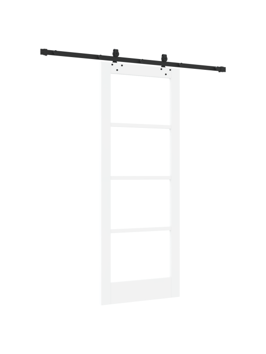 Posuvné dveře s hardwarem 'orkdal'bílý masivní dřevo a sklo, vnitřní dveře se sklem 'orkdal'bílá 78x202x4 cm