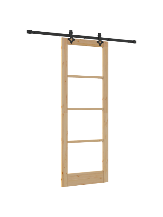 Posuvný dveře se sadou hardware 'orkdal'kvalitní dřevo a sklo, interiérový dveře se sklem 'orkdal'78x211x4 cm kvalitní dřevo borovice