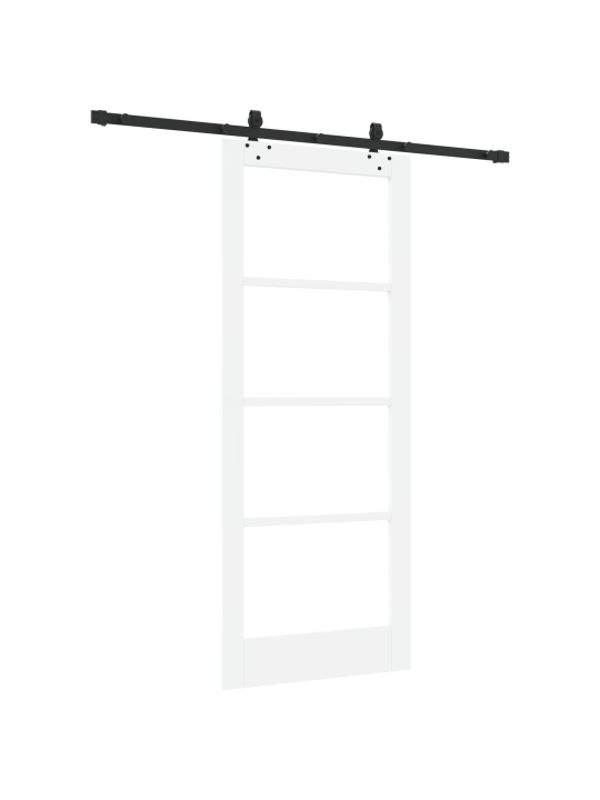 Posuvné dveře s kovaním 'orkdal'bílá masivní dřevo a sklo, vnitřní dveře se sklem 'orkdal'bílá 83x202x4 cm