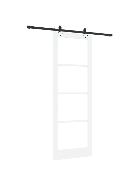 Posuvné dveře s hardwarem 'orkdal'bílá masivní dřevo a sklo, interiérové dveře se sklem 'orkdal'bílá 83x232x4 cm