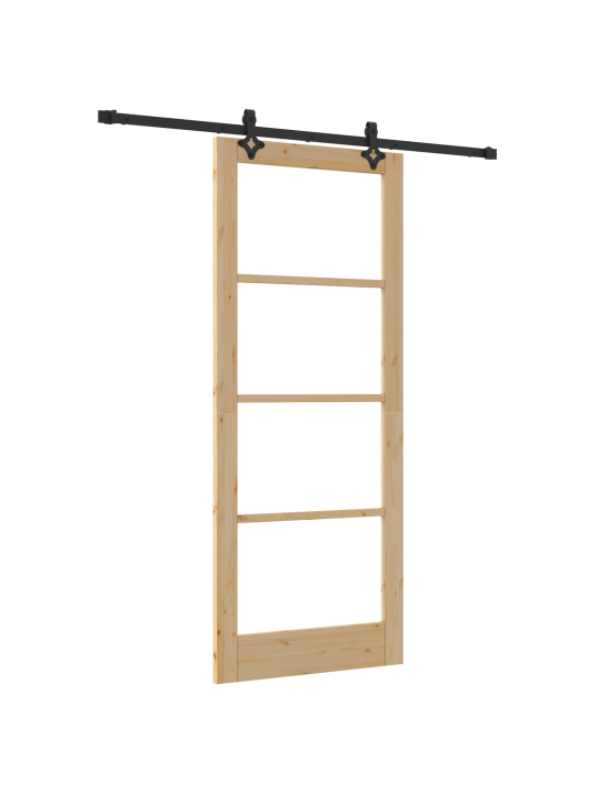 Posuvné dveře se sadou hardware 'orkdal'masivní dřevo a sklo, vnitřní dveře se sklem 'orkdal'86x211x4 cm masivní dřevo borovice