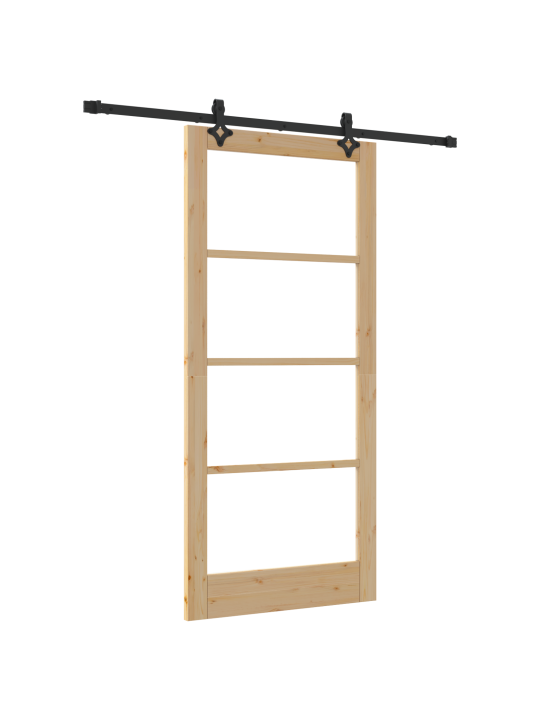 Posuvné dveře se sadou hardware 'orkdal'masivní dřevo a sklo, interiérové dveře se sklem 'orkdal'93x202x4 cm masivní dřevo borovice