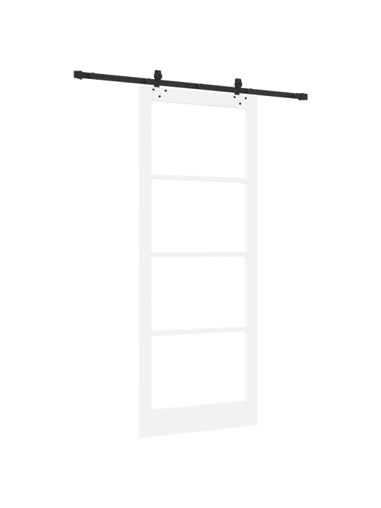 Posuvný dveře s hardwarem 'orkdal'bílý masivní dřevo a sklo, vnitřní dveře se sklem 'orkdal'bílá 93x232x4 cm