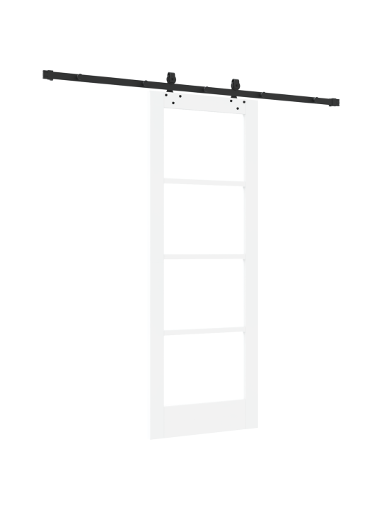 Posuvné dveře s hardwarem 'orkdal'bílá masivní dřevo a sklo, vnitřní dveře se sklem 'orkdal'bílá 73,5 x 198,5 x 4 cm