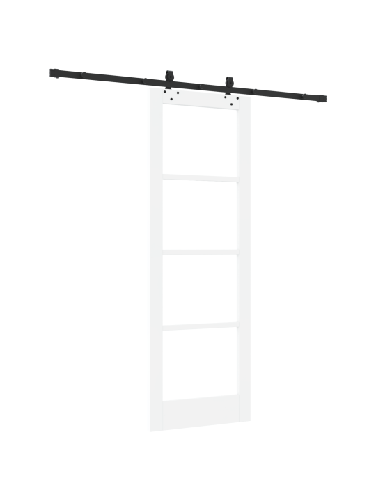 Posuvné dveře s hardwarem 'orkdal'bílá, dřevo a sklo, interiérové dveře se sklem 'orkdal'bílá 73.5x211x4 cm
