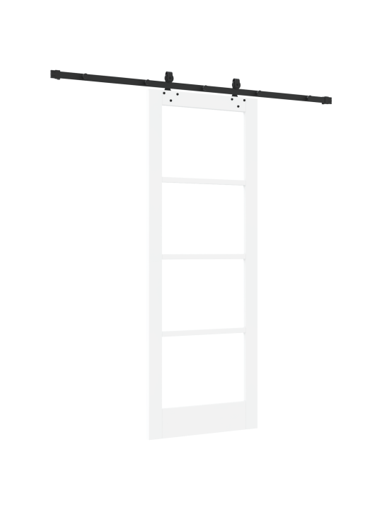Sada posuvných dveří s hardwarem 'orkdal', bílá, solidní dřevo a sklo, vnitřní dveře se sklem 'orkdal', bílá, 78x211x4 cm