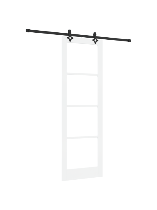 Posuvné dveře s hardwarem 'orkdal'bílá z masivního dřeva a skla, interiérové dveře se sklem 'orkdal'bílá 78x232x4 cm