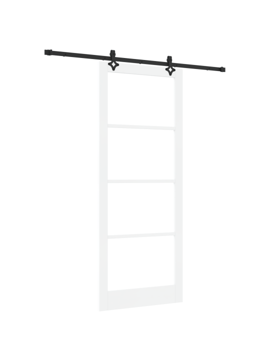 Posuvné dveře se sadou hardware 'orkdal'bílé masivní dřevo a sklo, vnitřní dveře se sklem 'orkdal'bílá 93x232x4 cm
