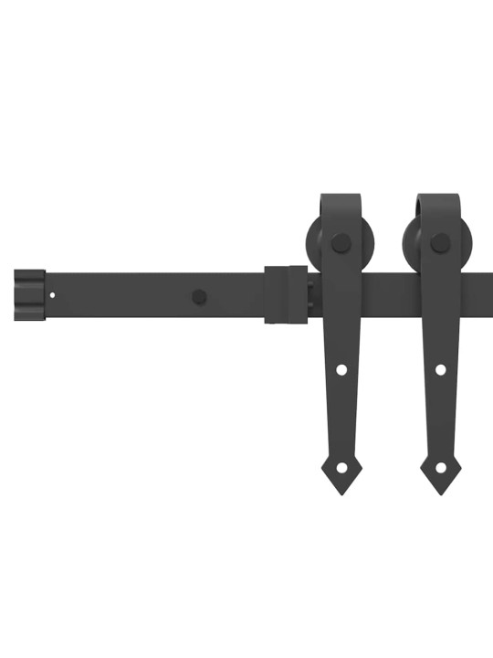 Posuvné dveře s hardware soupravou 73.5x211 cm masivní borové dřevo, interiérové dveře se sklem 'orkdal'73.5x211x4 cm masivní borové dřevo